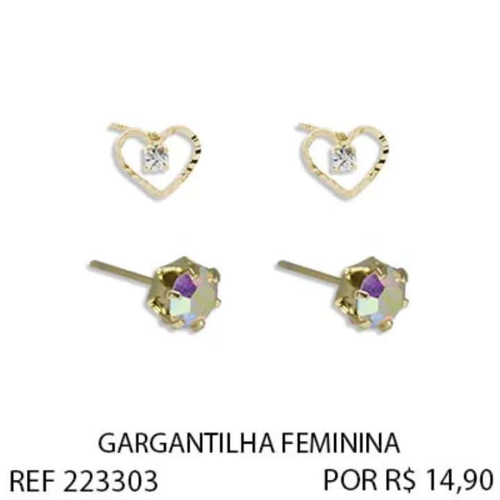 242309FOLH.CONJ.2PCS.BR.FIXO CORACAO DIAM.VAZ.C