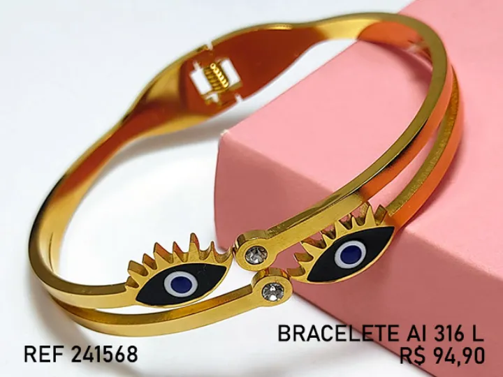 247508 ACO INOX DOUR.BRACELETE ARO DUPLO LISO C
