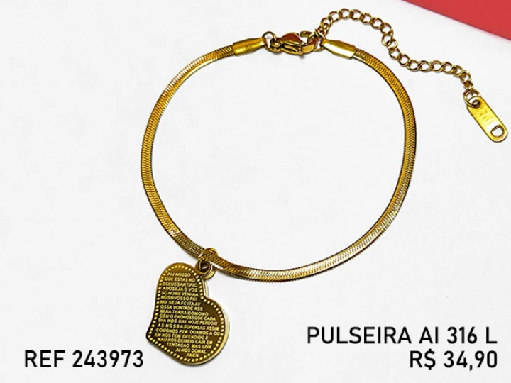 ACO INOX DOURADO PULS.MALHA LAMINADA 1 PING.